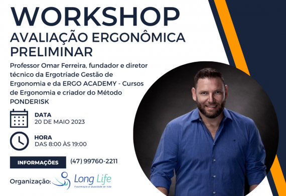 Workshop Avaliação Ergonômica Preliminar Presencial